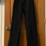 Glassons  Washed Black Panel Extreme Wide Leg Jeans US Size 2 (NZ/AU 6) Preowned Photo 0