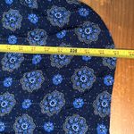 IZOD Anthropologie Maeve Boswell Blouse Blue V-Neck Balloon Sleeve Pullover Top 20W Photo 7