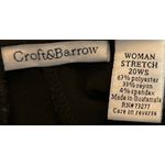 Croft & Barrow  Women's Stretch Black Dress Pants Pockets Front & Back‎ Size 20WS Photo 4