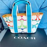 Coach  Hampton Scribble Signature Mini Tote Bag Photo 3