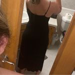 Black Ribbed Maxi Dress Size L Photo 1