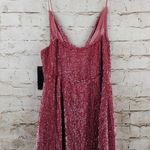 Retrofête Retrofete Jill Sequin Mini Dress in Pastel Pink Size XS NWT Spaghetti Straps Photo 5