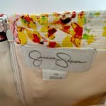 Jessica Simpson size 10 sleeveless floral dress crossover bodice cotton blend Photo 4