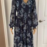 Lucky Brand Casual Cinched Waist Peasant Dress Photo 4