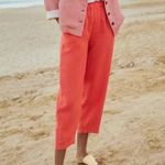 Poetry NWT  Cropped Trousers Garment Dyed Linen OS Photo 1