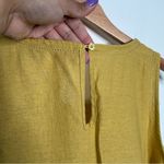 For Cynthia NWT Linen Viscose Asymmetrical Yellow Sleeveless Dress Size Small Photo 7