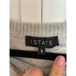 1. State  grey fringe sweater size small Photo 4