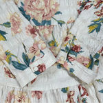 ZARA  Ecru Floral Babydoll Dress Multicolor Tiered Swingy Boho Bloggers Fave S Photo 9