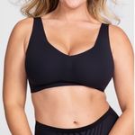 HONEYLOVE Black Seamless V Neck Comfort Bra T Photo 0