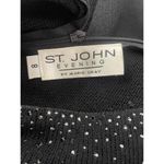 St. John  Size 8 Top Blouse Santana Knit Long Sleeve Embellished Shirt Photo 5