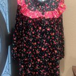 ASOS  black floral long sleeve dress Photo 0