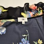 LPA  Button Up Midi Dress in Midnight Roses XL Photo 7