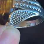 Cool tigers eye stone S925 silver ring size 7.5 Photo 7