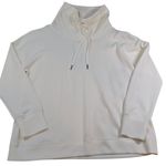 Cable & Gauge Womens XL White Cowl Neck Pullover Sweatshirt Photo 0