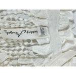 Pretty Angel Floral White Lace Off The Shoulder Crop Tiered Top Sheer Blouse S M Photo 3