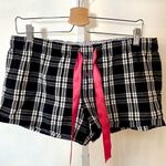 Faded Glory  Black Plaid Pajama Bottoms Photo 0