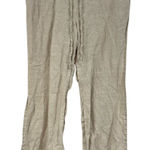 JM Collection  Linen Cream Wide Leg Drawstring Waist Pull On Pants Womens 12P Photo 0