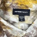 Fifteen Twenty Tie Dye Rayon Button Down Shirt Women's Small Boho Festival Photo 6