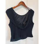 Vintage Beaded Formal Top Size Medium Cocktail Evening wear Holiday Y2K Black Photo 4