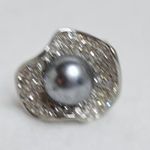 Source Unknown NWOT Classy Sassy Cocktail Dinner Party Y2K Statement Rhinestone Size 9 Ring Photo 0