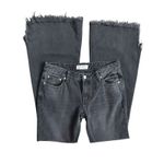 Free People Vintage Mid Rise Flare Jeans Ash Black Size 25 Photo 5