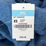 J. McLaughlin  Kitt Sweater XS‎ NWT $268 100% Cashmere Long Sleeve Cowl Neck Blue Photo 4