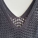 Black Crochet Beach Coverup, Maxi Dress, Size Medium/Large Photo 8