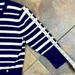 Cable & Gauge  Petite Striped Nautical Full Zip Cardigan Jacket PXL Photo 4