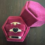 Ladies Gorgeous Golden Stackable Ring Trio Size 7 Gold Photo 0