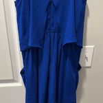 EXPRESS Chic Royal Blue Layered Romper Photo 3