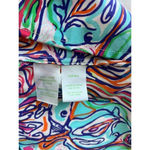 Lilly Pulitzer Women's XS Elsa Silk Smocked Top in What A Catfish Multi Photo 10