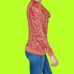 Inc international Vintage Y2K Concepts Red Lamé Chevron Sparkle Holiday Shirt Photo 5