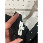 Crescent  Black Star Print Ruffle Strap Midi Dress Women's Size M Photo 4