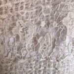 DULCIE (M) CROCHETED WHITE TOP WITH CAP SLEEVES AND‎ LACE BOTTOM PREOWNED Size M Photo 4