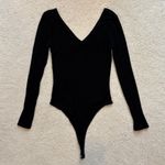 Altar'd State  Black Ribbed Bodysuit  Photo 0