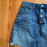 Madewell Rigid Denim A Line Mini Skirt Size 28 Photo 1