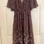 Xhilaration Xhiliration floral purple midi wedding or shower guest size medium Photo 9