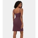 Halara Spaghetti Strap Square Neck Corset Bodycon Midi Casual Dress Purple XS Photo 2