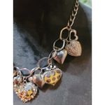 Womens Heart Charm Necklace And Earrings Set With Leopard Print And Lobster Lock Photo 3