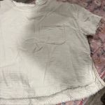 Free People  WE THE FREE Palo Alto Top In Ivory size L Photo 14