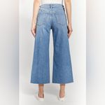 OAT New York Wide Leg Cropped Leg Denim Blue Size 28 Photo 15