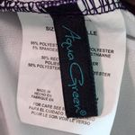 Aqua Green Purple Print Swim Tankini Top Size Medium Purple Floral Tankini Top Photo 4