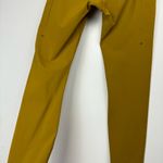 Lululemon Power Thru High Rise Leggings Sz 8 Gold Spice Side Pockets Photo 15