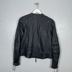 Harley Davidson Women M Black Vented Perforated Leather Jacket 98115 Photo 4