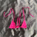 💕 One Size Skimpy Hot Pink Rhinestone Crystal Bikini Top 💕 Photo 4