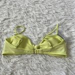 Billabong  Knotted textured Bandeau Bikini Top in Yellow/Neon green size XL Photo 10