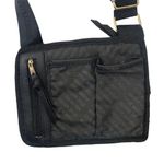 Steve Madden  Crossbody Purse Flat Black Adjustable Multi Pocket Photo 1