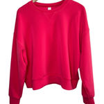 Spanx Pink Airessentials Crewneck Pullover Sweatshirt size Large 50347r Photo 0
