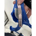 Victoria's Secret  Lined No Wire Lace‎ Bra Electric Royal Blue Spellout Size 34B Photo 3