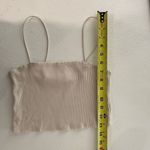 H&M & American Eagle Ribbed Crop Top Bundle Beige & Black Spaghetti Strap Size S Photo 6